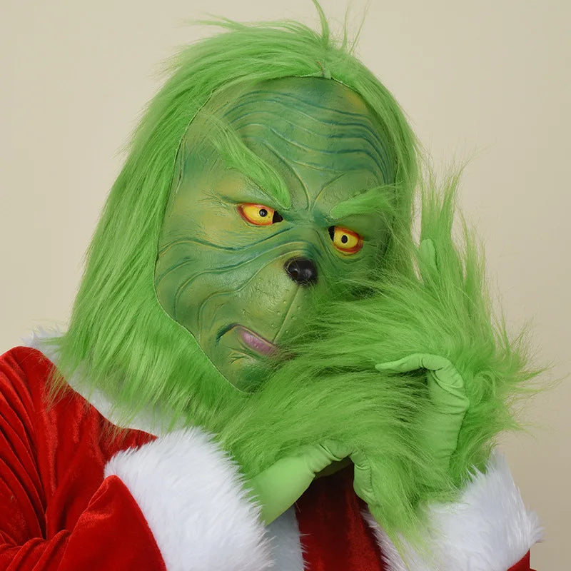 Grinch Latex Mask/Gloves