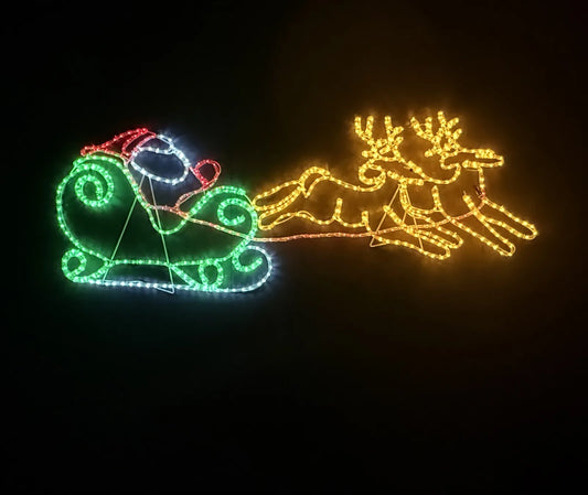 Santa’s Sleigh with 2 Reindeer