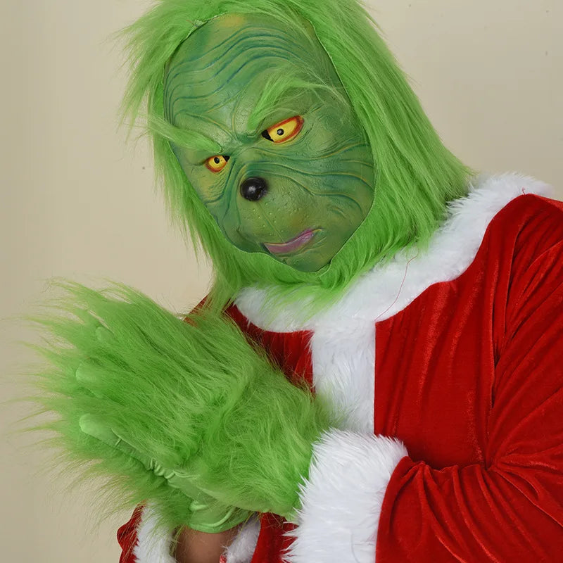 Grinch Latex Mask/Gloves