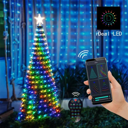 Smart Christmas Tree Garland LED