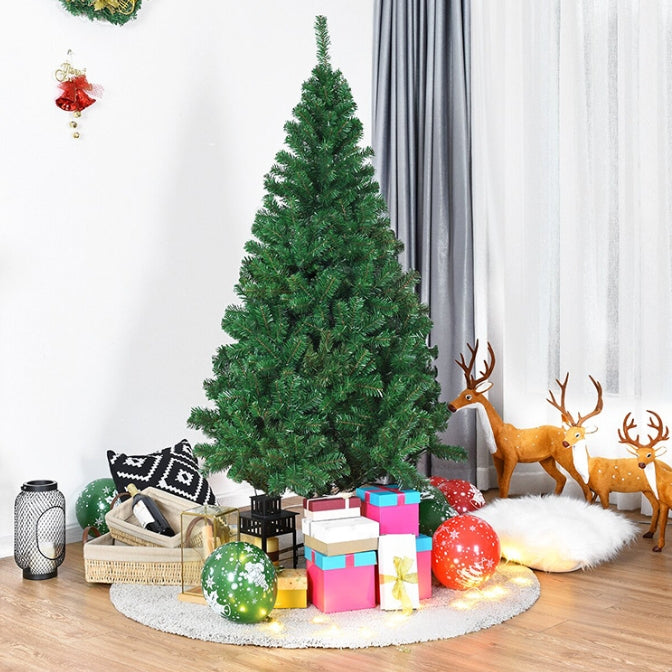 Lush Artificial Christmas Tree - Premium Green PVC Holiday Pine with Stand(150-450T)