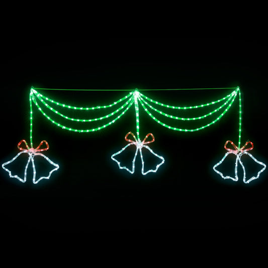 1.8M LED Bell Motif Light Decoration