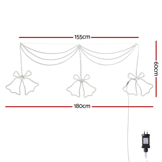 1.8M LED Bell Motif Light Decoration