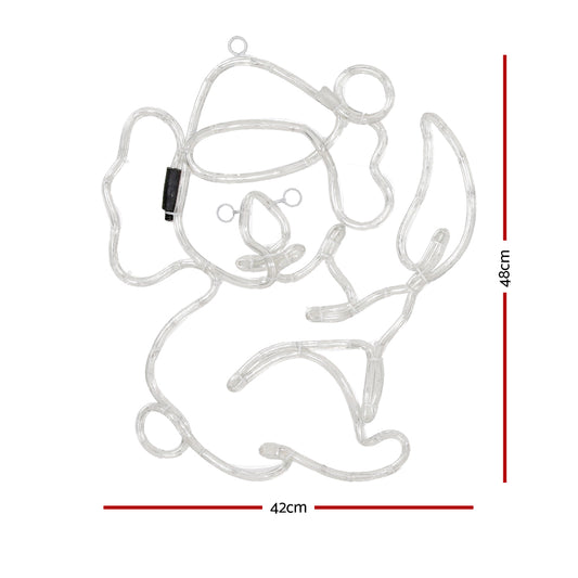 Koala Christmas Lights Motif 216 LED Rope Light Outdoor Decoration Jingle Jollys