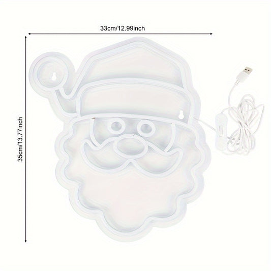 Santa Claus LED Neon Light-INDOOR ONLY