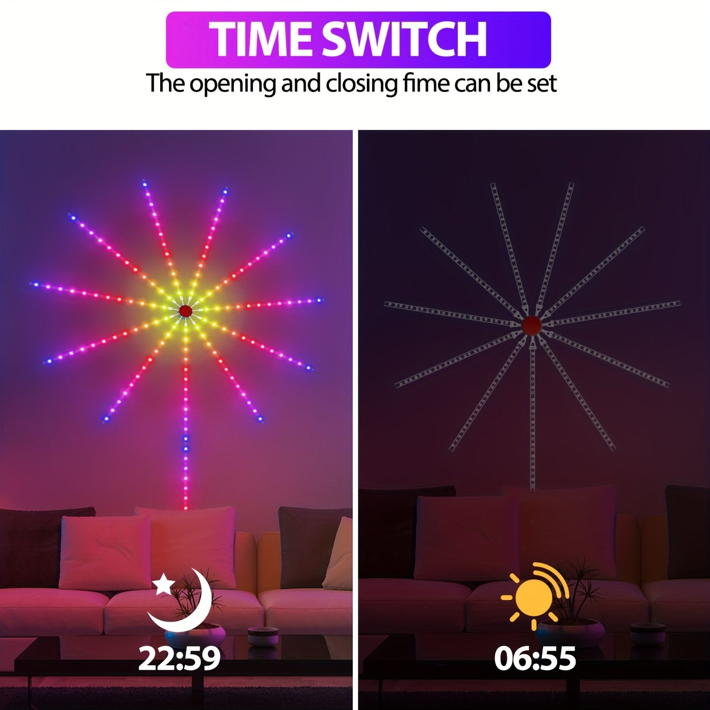 Smart LED Fireworks Light