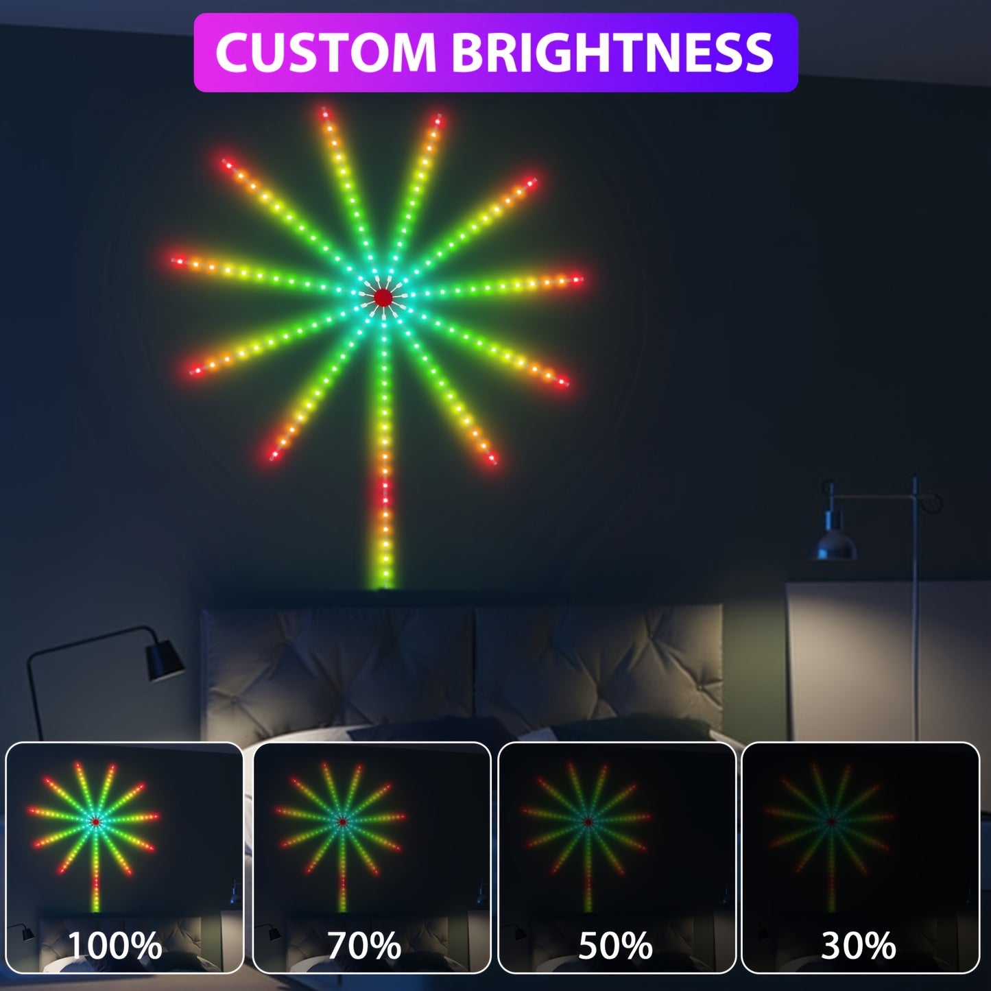 Smart LED Fireworks Light