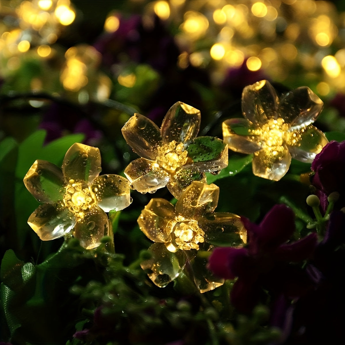 LED Solar Cherry Blossom String Lights