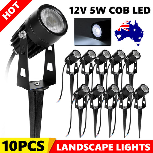 12V LED Lamp Flood Light-10x Garden Lights