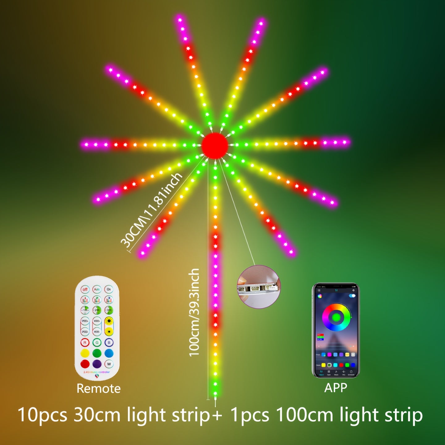 Smart LED Fireworks Light