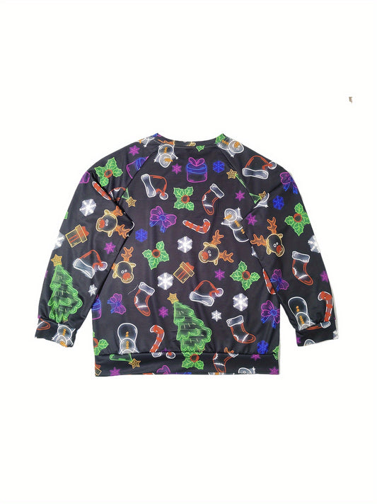 Women's Festive Christmas Print Sweatshirt
